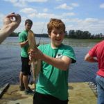 Catch fish off the dock